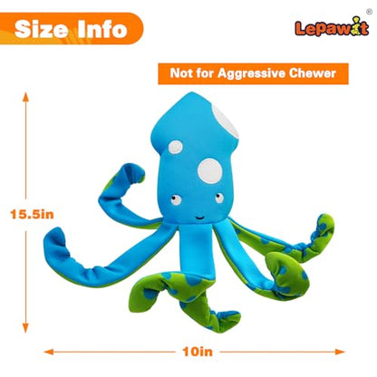 Squeaky Dog Toys, Floating Dog Toys for Indoor or Outward Play, Interactive Gifts for Small and Medium Dogs - Octopus - style: C-Octopus