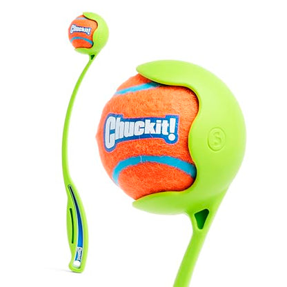 Chuckit! Sport 14S Ball Launcher for Small Dogs, 14-Inch Manual Thrower with 2-Inch Ball, Fits Dogs up to 20 lbs