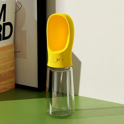 Mr. Pen- Portable Dog Water Bottle, 19 oz, Large | Leak Proof Puppy Water Dispenser with Drinking Feeder for Pets, Outdoor Walking, Hiking, Travel, Not Dishwasher Safe - color: Yellow