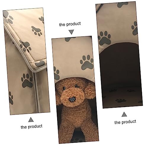 Portable Folding Pet Tent House Warm Mat Dog Shelter for Indoor and Outdoor Use for Dogs Cats and Pets Lightweight and Easy to Carry
