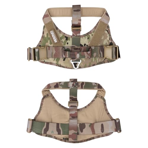 EXCELLENT ELITE SPANKER Tactical Dog Harness Patrol Harness Service Dog Vest Military Dog Vest Working Dog Vest with Handle(MCP-S) - color: MCP, size: S-(23.5 - 29.5")