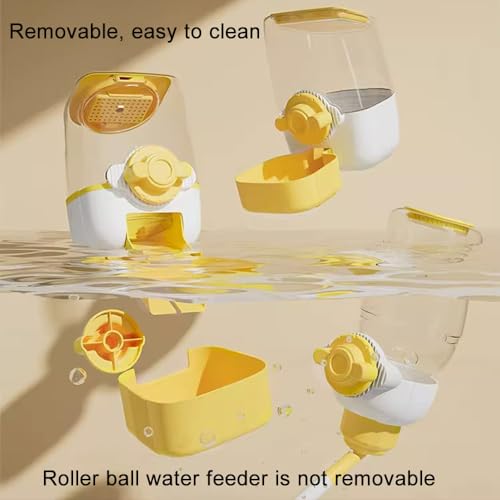 Pet Dog Cat Hanging Automatic Feeders Drinking Bowls, Auto Gravity Rabbits Feeder No Drip Water Set, Cage Pet Feeding Bowls Dispenser for Cats Dogs Puppy, Rabbit (Geen) - color: Geen
