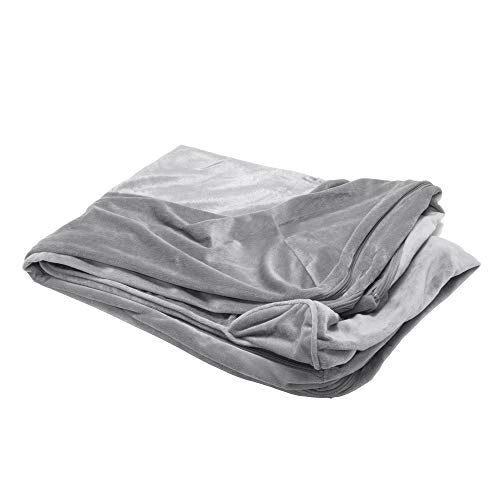 Furhaven Replacement Dog Bed Cover Faux Fur & Velvet Sofa-Style, Machine Washable - Smoke Gray, Medium - color: (Faux Fur & Velvet) Smoke Gray, size: Medium