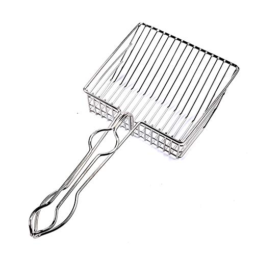 Cat Litter Scoop, Durable Metal Pet Kitty Kitten Sifter Heavy Duty with Long Handle Pet Kitty Dog Pooper Scooper, Easily Clean Litter Box