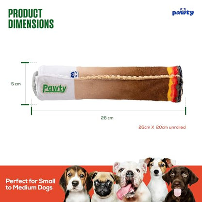 PAWTY Rolling Interactive Dog Toy - Weed Joint Doggijuana Cigar Vape Parody Plush Squeaky Cigarette Dog Toy - Funny 420 Novelty Gift for Dog Lovers