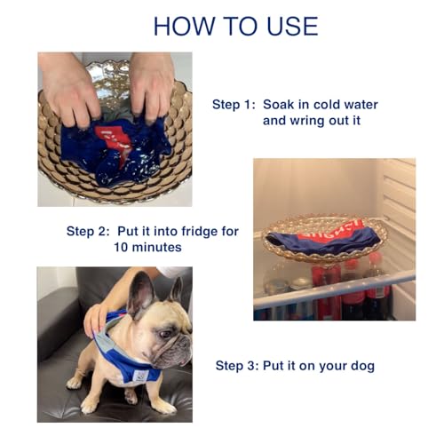 iChoue French Bulldog Summer Cooling Shirt for Dogs UV Sun Protection Vest Sleeveless Stretchy Tank Top English Pug Yellow Black - Large - color: Cooling Shirts Yellow Black, size: Large ( 25 - 35 lbs )