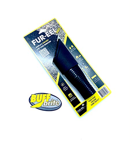 Buff Brite Pet Grooming Tool Fur-EEL FANG PRO Cat & Dog Hair Remover, Black - style: Fang & Fur-EEL PRO Attachment