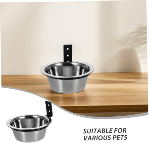 Alasum 2pcs Wall Mounted Dog Bowls Elevated Pet Feeding Station 6-inch Raised Small Dog Food and Water Holder Space-Saving Hanging Bowl for Comfortable Feeding