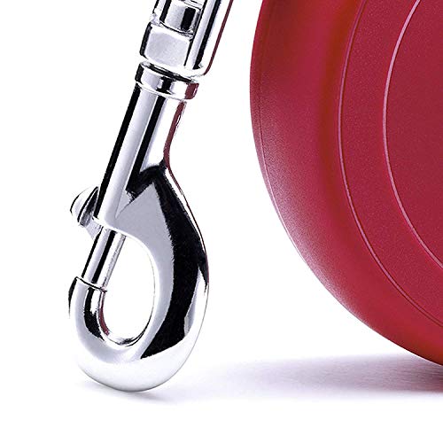 FLEXI New Classic Retractable Dog Leash (Tape), 10 ft, Extra Small, Red - size: X-Small - up to 26 lbs