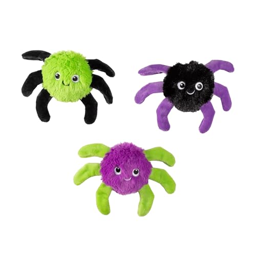 Fringe Studio Pet Toy, Webbed in Mischief Plush Dog Toy 3 PCS Set, PetShop Collection (662190) - color: Webbed In Mischief