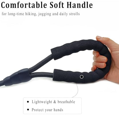 3FT Rope Leash for Medium Large Dogs, Comfortable Padded Handle Classic Dog Leash