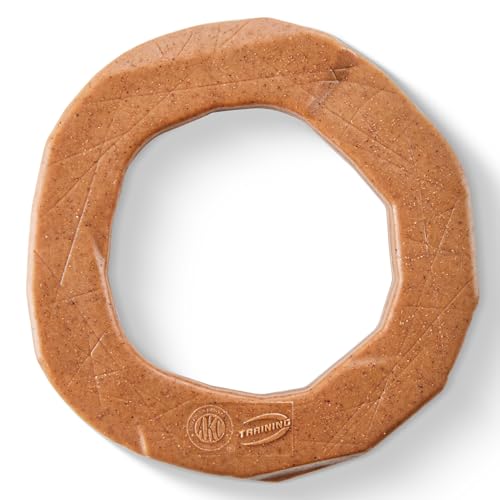 American Kennel Club Training Dog Chew Toy, Ring Dog Toy, Durable Dog Toy for Moderate Chewers, Peanut Butter Scented for Long-Lasting Engagement, Supports Dental Health - color: Ring, size: Peanut Butter