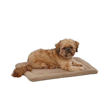 MidWest Homes for Pets Small QuietTime Taupe Micro Terry Pet Bed, Ultra-Soft & Cushioned Crate Pad for 24-inch Crates, Machine Washable, For Small Dogs & Cats - size: 24 inch
