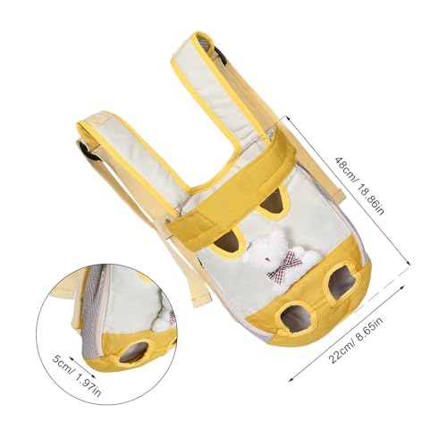 Abaodam Pet Carrier Backpack for Cats and Small Dogs Ventilated Front Chest Soft-Sided Pet Transport Backpack M Size for Hiking Travel Portable Puppy Carrying Knapsack to 7 Lbs