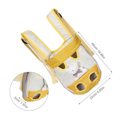 Abaodam Pet Carrier Backpack for Cats and Small Dogs Ventilated Front Chest Soft-Sided Pet Transport Backpack M Size for Hiking Travel Portable Puppy Carrying Knapsack to 7 Lbs