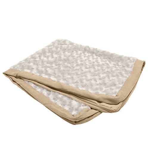 Furhaven Replacement Dog Bed Cover Ultra Plush Faux Fur & Suede Mattress, Machine Washable - Cream, Jumbo (X-Large) - color: Cream, size: Jumbo (X-Large) (Pack of 1)