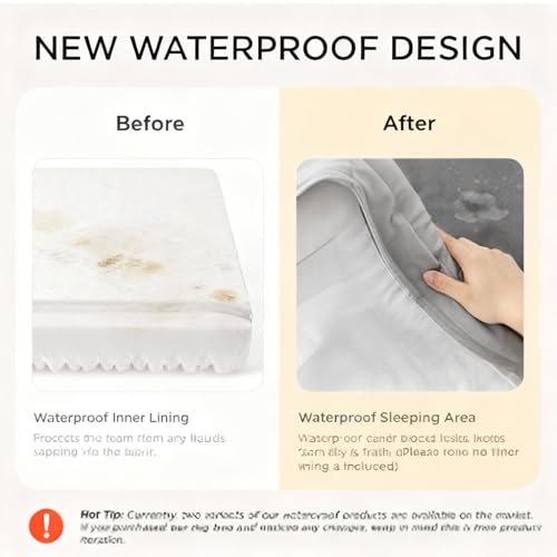 Orthopedic Dog Bed for Small Dogs- Memory Foam Pet Bed with Cooling Support, Calming Washable Dog Bed with Soft Bolster, Removable Machine Washable Cover, Non-Slip Bottom with My Home Label