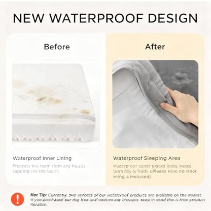 Orthopedic Dog Bed for Small Dogs- Memory Foam Pet Bed with Cooling Support, Calming Washable Dog Bed with Soft Bolster, Removable Machine Washable Cover, Non-Slip Bottom with My Home Label
