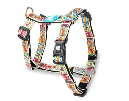 Max & Molly H Comfort Fit Dog Harness – Soft Neoprene Padding, Easy Step-In Design, Durable Metal Parts, Dual D-Rings for Enhanced Control – Perfect for Secure, Comfortable Walks - size: Large