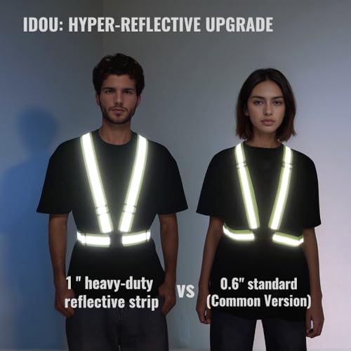 2.0 IN High Visibility Reflective Safety Strap for Construction, Running, Cycling - color: 8pc-yellow, size: Medium