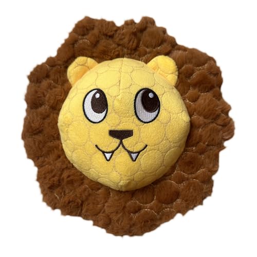 Bite Force -Durable & Strong Dog Toy Mighty Leo with Squeaker, Kevlar-Reinforced for Aggressive Chewers for Small Medium Large Dogs - Yellow. - color: Regular - Lion