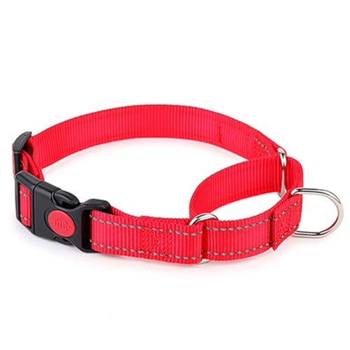 Martingale Collar for Dogs with Buckle,Red S - color: Red, size: S(Neck 10-13.5")