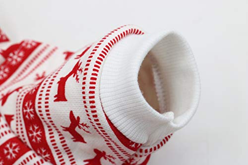 Dog Christmas Clothes Reindeer Puppy Hoodie Shirts for Small Dogs, Large - color: Reindeer, size: Large (8.8-13.2lb)