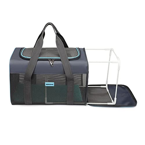 Frame Soft Surface pet Carrier, cat, Dog and Rabbit Transport Carrier, Airline-Approved pet Transport Carrier, Carrier Non-Collapse Deformation and Safety Special Zipper Hook Design.
