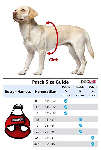 Dogline Boston Step in Mesh Dog Harness with Service Dog Patch No Choke Pet Vest Soft Gentle Padded Chest Halter for Puppies Small Medium and Large Dogs 14 to 16 inches Girth Grey - color: Grey, size: Girth 14 to 16"