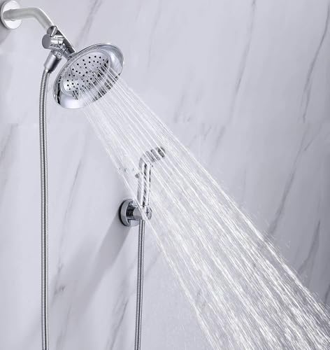 G-Promise Dog Shower Sprayer Attachment for Fast and Clean Pet Showering, Multifunctional Shower, Metal Diverter, 78 Inch Extra Long Hose, No Drill Hook, Dog Washing-Bathingroom (Chrome) - color: Chrome, size: 78 Inch Hose