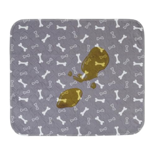 Puppy Pads Washable | Reusable Absorbent Urine Mat | Odor Proof Non-Slip Puppy Pee Pads for Dogs | for Training Potty Indoor Crate Balcony Car Kennel Floor - color: Gray, size: 30x30cm