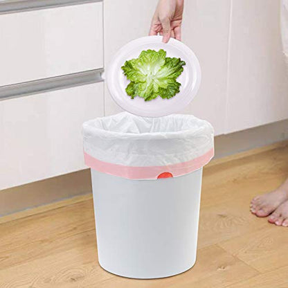 Magesh 4 Gallon Small Drawstring Trash Bags, 30 Counts, White - color: White