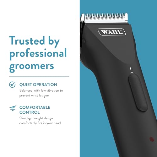 Wahl Pro Animal 5 Style Groom Clipper - Cat & Dog Clippers - Adjustable 5-in-1 Blade - Cordless Design - 80 Min Runtime