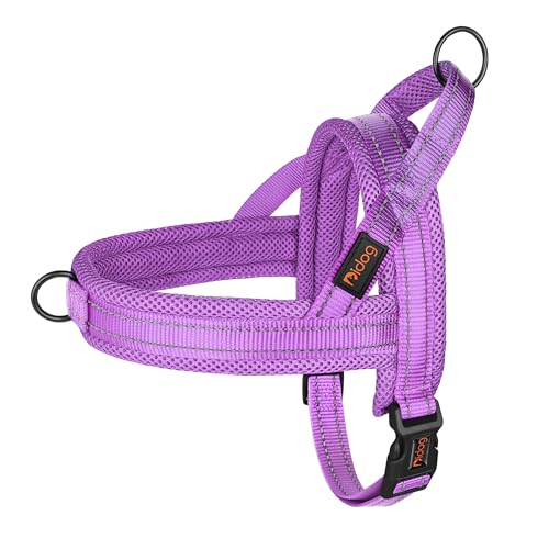 Didog No Pull Dog Harness with Breathable Mesh Padded,Reflective & Quick Fit Light Weight Dog Strap Vest Harness,Easy for Walking Training (XS:Chest 15-18", Purple) - color: Purple, size: XS: Chest 15-18", Fit 9-18 lbs
