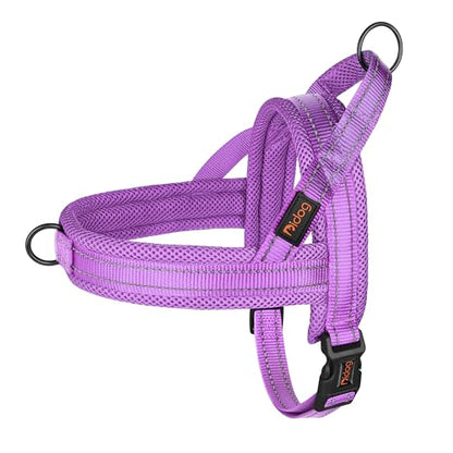 Didog No Pull Dog Harness with Breathable Mesh Padded,Reflective & Quick Fit Light Weight Dog Strap Vest Harness,Easy for Walking Training (XS:Chest 15-18", Purple) - color: Purple, size: XS: Chest 15-18", Fit 9-18 lbs