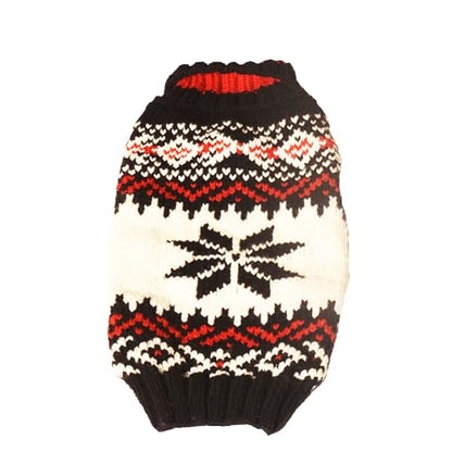 Chilly Dog Navy Vail Dog Sweater - color: Blue, size: XL