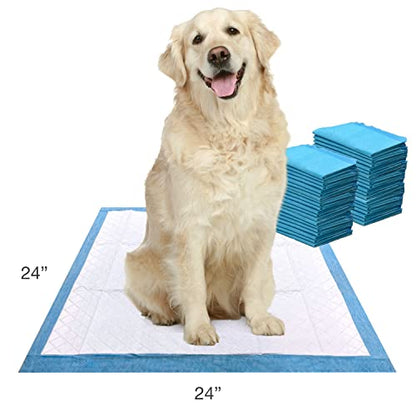 Four Paws Wee-Wee Super Absorbent Unscented Pee Pads for Dogs & Puppies with Insta-Rise Border, Leak-Proof Dog Housebreaking Potty Training Floor Protection, 24" x 24", 40 Count - size: 40 Count
