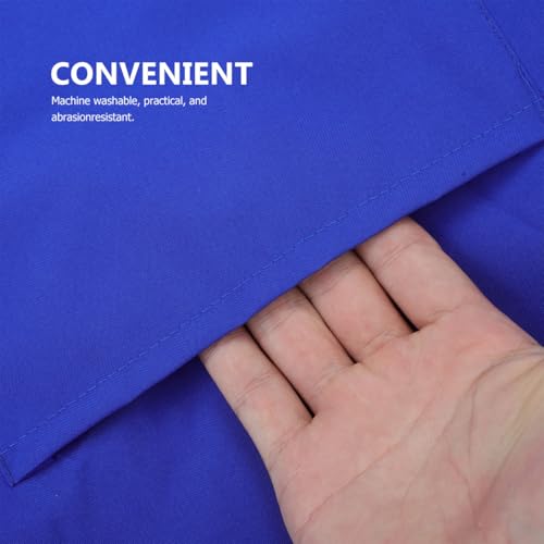 HOMSFOU Waterproof Apron with Long Sleeves Oilproof and Easy to Maintain Smock for Dishwashing Kitchen Work - color: Blue