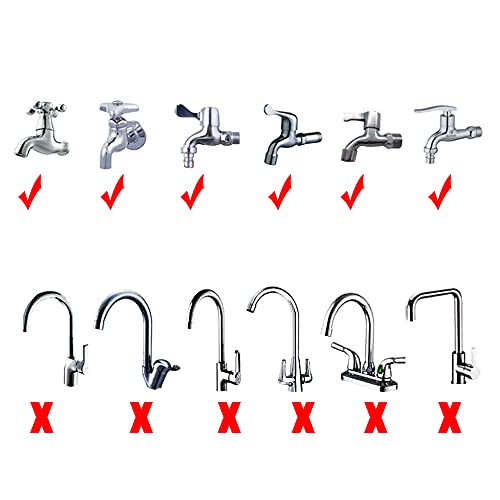 2m/6.56ft Pet Sink Spray Hose Portable Garden/Tub Faucet Sprayer Handheld Hose Faucet Shower for Bathing Baby,Pets,Washing Hair,Rinsing Vegetables - color: White - 2m/6.56ft
