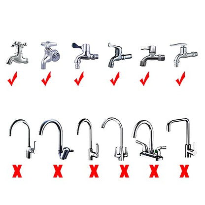 2m/6.56ft Pet Sink Spray Hose Portable Garden/Tub Faucet Sprayer Handheld Hose Faucet Shower for Bathing Baby,Pets,Washing Hair,Rinsing Vegetables - color: White - 2m/6.56ft