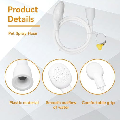 Sink Spray Rubber Hose,Faucet Sprayersink Hose Attachment Sink Hose Attachment Portable Sink Hose Faucet Sprayer Handheld Sink Hose for Pets, Washing Hair, Rinsing Vegetables