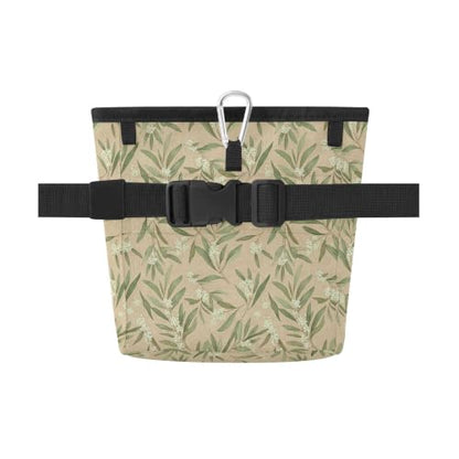 Leaves Water-Resistant Dog Treat Pouch, 3 Ways to Wear Treat Bag with Magnetic Closure & Reflective Strip, Hands-Free for Pet Training, Walking