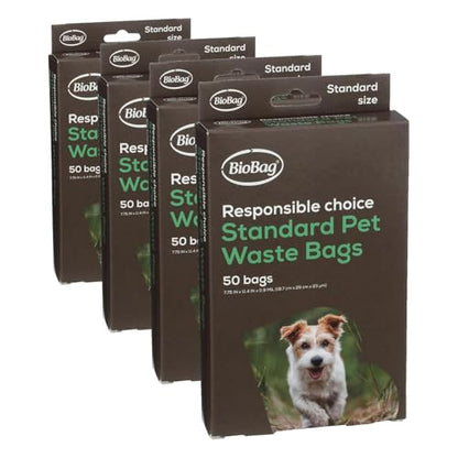 BioBag, Pet Waste Bags, 50 Count (Pack of 4) - size: 50 Count (Pack of 4)