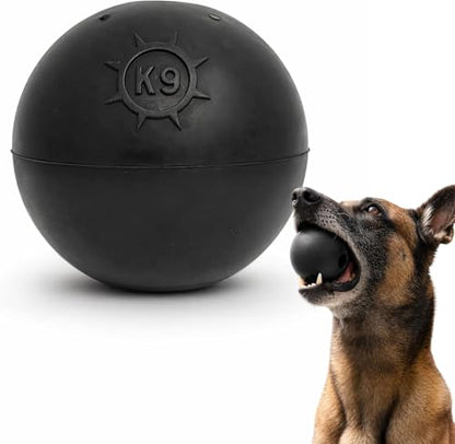 Monster K9 Scout Ball | Virtually Indestructible. Lifetime Guaranteed. | VULCRON™ Natural Rubber | Durable Dog Toy for Aggressive Chewers | Tough, Heavy Duty | Medium & Large Breed, 3" Pack of 2 - size: 2-Pack