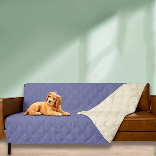 Ameritex Waterproof Dog Bed Cover Pet Blanket with Anti-Slip Back for Furniture Bed Couch Sofa - color: Violetblue, size: 30x53 Inch (Pack of 1)