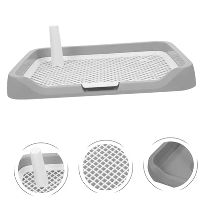 UKCOCO Splashproof Dog Potty Tray Indoor Durable Dog Toilet Easy Clean Multifunctional Pee and Poop Holder for Puppy Training and Housebreaking