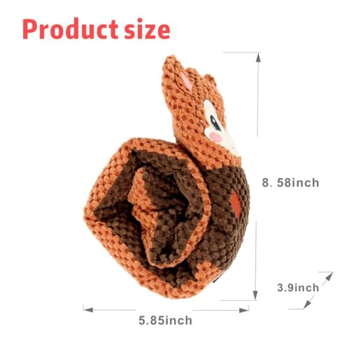 Dog Squeak Toys Pet Sniffing Tibetan Food Squirrel-Themed Hide & Seek Puzzle Toy for Pets – Interactive Snuffle Mat to Stimulate Senses, Slow Feeding & Boost IQ