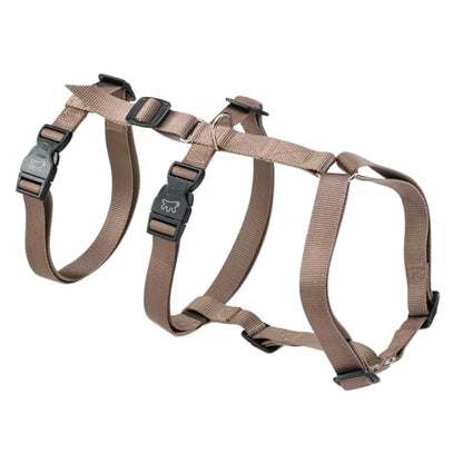 Ferplast Dog Harness Large Brave Large, Escape Proof Dog Harness, Greyhound, Adjustable Harness for Dogs, 6 Closures, Marrone - color: Brown, size: Large