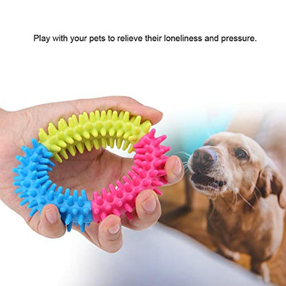 TOPINCN Pets Chew Toys, Chew Toys Ring, Non Material Cute Ring Shape for Pets Dogs Puppy