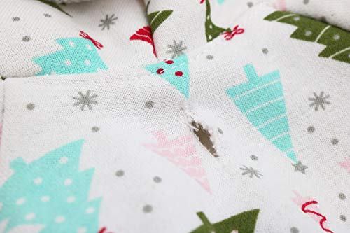 Pet Dog Fleece Hoodie Christmas Tree Puppy Shirts for Small Dogs, XS - color: Xmas Tree, size: X-Small (Under 3.3lb)